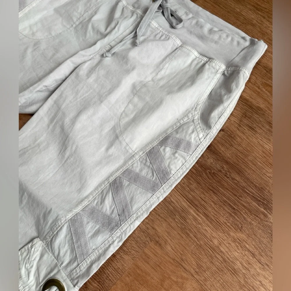 XCVI WEARABLES Cargo Drawstring Pants XL Ruched Gaucho Buckle Gorpcore - Picture 5 of 9
